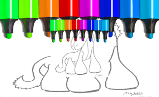 Imagine Colorat Unicorn pentru Tineri